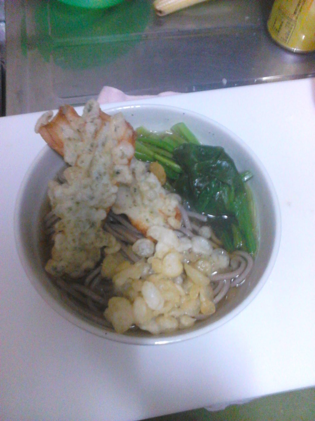 間に合ったーヽ(´▽`)ノ
海老天だったら格好良いけど…ちくわの磯辺揚げで。
いただきまーす。 https://t.co/Vg4ieHqShZ