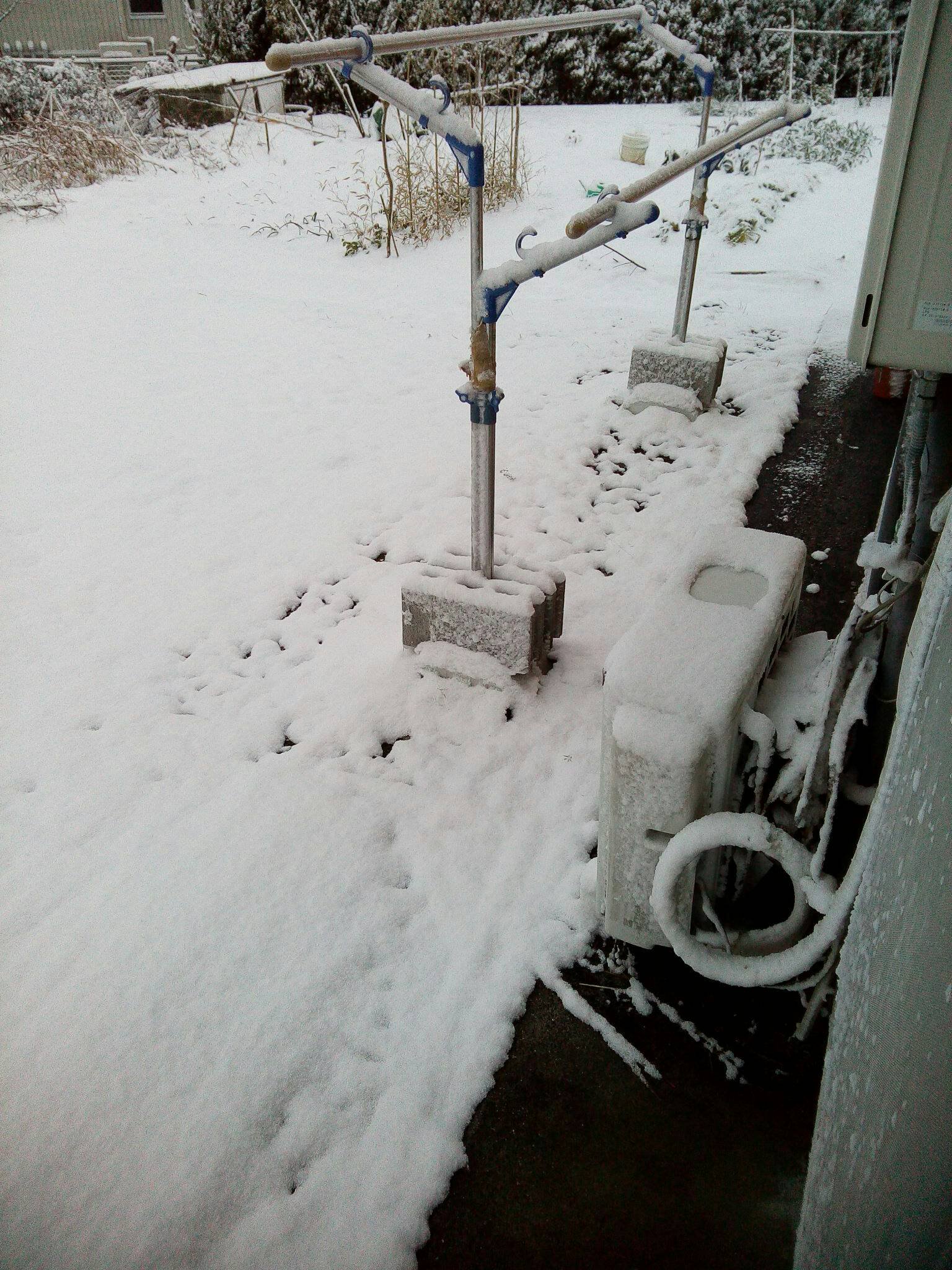 昨日の朝が、こんな感じ。
んで、今日の明け方は…この上にふわふわの雪が積もった感じでした ╭( ・ㅂ・)و
いやー、降ったねー(*´ω｀*)
楽しいよねー。
寒くて震えてるけどｗ https://t.co/eCXWaRIWv4